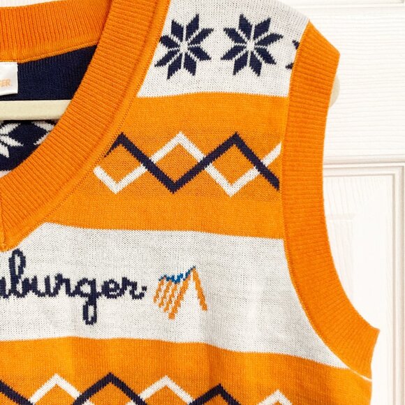 Whataburger Ugly Christmas Sweater Vest Size S - Picture 3 of 6